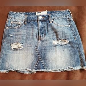 Altar'd State Denim Mini Skirt, Women's size Small